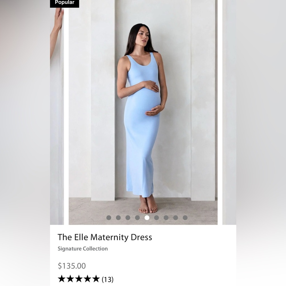 BNWT, The Elle Maternity Dress, Bumpsuit, Small, color Dusty Rose